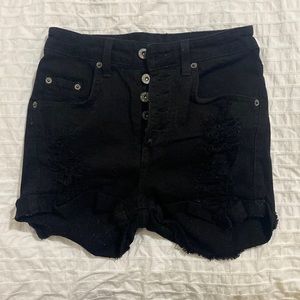 High waisted Black Carmar Shorts